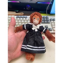 이케아 원숭이 인형 새끼 미니 아기 오랑우탄, -, 아기오랑이+검은원피스