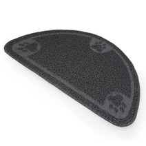 일음쇼핑^*n펫라이프 하프문 모래매트 (그레이) 발판 반려묘 고양이 냥애 캣매트 화장실 반려 매트일음medi*^