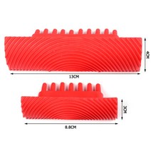 2pcs 고무 페인트 롤러 실린더 모조 나뭇결 브러시 벽 Rodillo Pintura 세트 벽 질감 예술 DIY 그림 도구 세트, a
