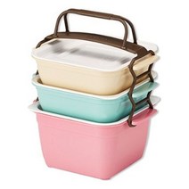 씨밀렉스 점보쿡 미니 찬합 3단 반찬통 도시락 소풍 찬합도시락-72394EA, 마리몰C  본상품선택