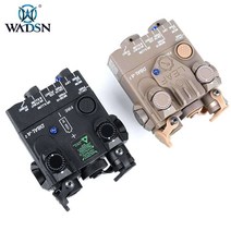 WADSN DBAL-A2/PEQ IR 레이저 포인터 레드 그린 블루, 블랙-레드 레이저(전체기능버전)