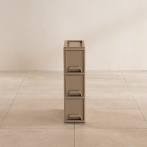 리바트키친 다용도 서랍장 3단(소), 핑크