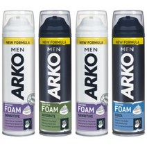 아르코맨 쉐이빙폼 4개 세트 200ml x 4개, 민감 2개 + 수분 2개
