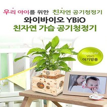 아이들에게 안전한 편백 원목 화분어항 가습기 아기방 어린이집 공기청정기 친자연 유치원 정화, [초소형]화분+자동급수시스템+자갈