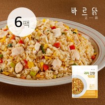 바르닭 닭가슴살 곤약볶음밥 - 귀리&간장계란밥 6팩, 단품