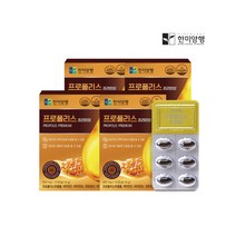 한미양행 프로폴리스 프리미엄 600mg 30캡슐 4박스