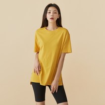 [JAJU/자주] 루즈핏 슬릿 반팔티