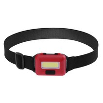 COB LED 헤드라이트 손전등 배터리 전원 방수 헤드램프 3 모드 휴대용 헤드 토치 낚시, [07] Red