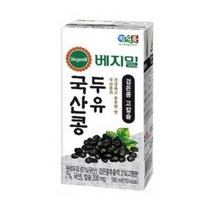 베지밀 국산콩 두유 검은콩 고칼슘, 6개, 190ml