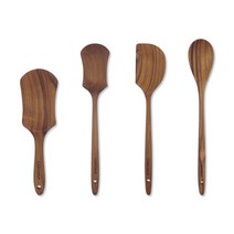 어반힐링 티크 우드 볶음 조리 도구 세트 나무 계란 후라이 주걱 스푼 원목, 단품