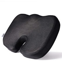 일본직발송 6. Deeplee 방석 저반발 쿠션 재택업무 사무실 헬스케어 U자 쿠션 휠체어용 책상 업무 차량용, One Size_One Color, One Size_One Color, One Size_One Color