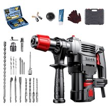 [GoCo] 고출력 전동 임팩드릴 충전 해머 전기드릴 미니 렌치 무선 함마드릴 햄머, 대형/유선/최고급형/13990W/세트5