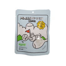 [건조 마시멜로우] 멜로팝 화이트(바닐라맛) 15g X 12개 - 출시 제품