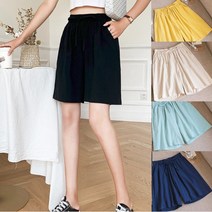 루즈핏 여름 휴가 반바지 스몰~빅사이즈 여성 캐주얼바지 여름 밴딩 팬츠