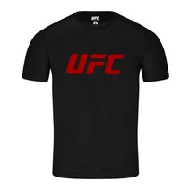 UFC 텐션 빅로고 머슬핏 반팔 티셔츠 블랙 U4SSU2322BK