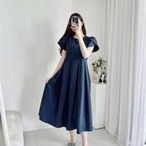 큐티 튤립어깨 플리츠원피스