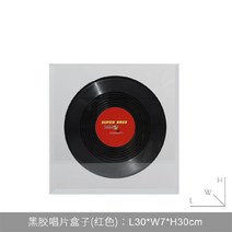 LP보관 모형 바이닐 장식 디피 레코드판 전시 소품, 레드