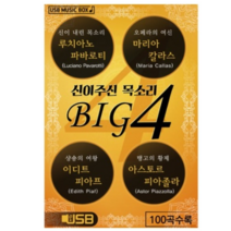 USB-BIG4 (신이 주신 목소리) 100곡 수록 (루치아노 파바로티 마리아 칼라스)