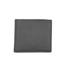 OUTLET COACH F59111 BLK Mens Wallet BiFold Wallet Black