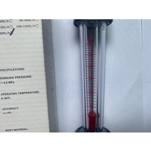 유량계 조절 Rotameter 유량 측정 계기 물 테스트 미터 관 202mm LZS-15 60-600L/H 플라스틱 액체, 한개옵션0