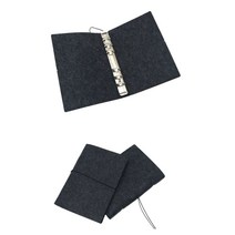 A6 부직포 수첩 다이어리 덮개 커버 케이스 오염 방지 똑딱이 카바 쥐색