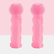 전기삼륜차 3륜스쿠터 삼륜스쿠터 미끄럼 방지 고무 자전거 핸들 바 그립 1 쌍 방수 세발 스쿠터 바 어린이 사이클링, 분홍색