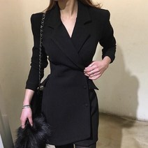 정장 수입 미니 원피스 봄 가을 여성 오피스 결혼식 하객 룩 드레스