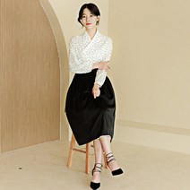 생활한복에 생활한복을 더한 덧치마 스커트 빅사이즈 허리치마 퓨전의상