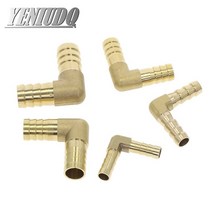 황동 호스 파이프 피팅 커플 링 엘보 동일 감소 바브 4mm-16mm ID 구리 커넥터 어댑터, 12 8mm-4mm