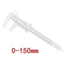 측량 0-80mm 더블 룰 스케일 플라스틱 버니어 캘측량 스 측정 미니 도구 눈금자 штангенцирку, 06 0-150mm white