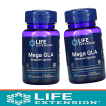 라이프익스텐션 감마리놀렌산 보리지오일 400mg 글루텐무함유 메가 mega GLA 소프트젤 [30정*2병]
