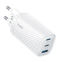 Toocki 65W GaN 3포트 PPS PD.3.0 멀티 c타입 초고속 충전기, 화이트, 1개