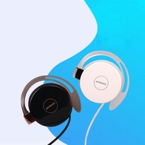 엠피보스 귀걸이형이어폰/MS-CLO11/음악/통화/볼륨조, 블랙골드