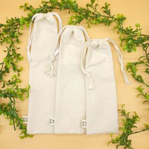 수제 감성캠핑용품 단조팩 파우치 광목주머니 멀티 수납 다용도 더스트백 스트링 복조리 파우치, 10cm x 35cm-연베이지직조끈