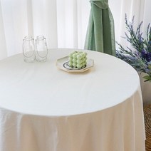 광목 순면 화이트 식탁보 테이블보.레브라이프, 2인용