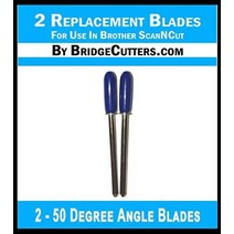 스캔 앤 컷용 블레이드 어댑터 딥 컷 홀더의 범용 사용 3개 60도 각도 브라더 스캔앤컷과 호환, 2 Blades