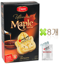 캐나다 데어 메이플 크림 쿠키 300g Maple Cream Cookies made with maple syrup peanut free+멀티비타민 캐나다 직배송, 8박스