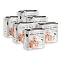 애플크럼비 오가닉 기저귀 테이프형 M 중형 공용 6팩 156매 applecrumby baby diapers