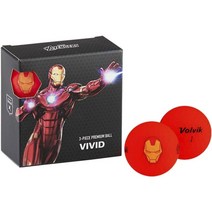 볼빅 마블 골프공, 4개입, Iron Man