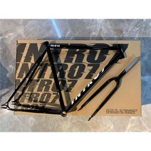 픽시프레임 INTRO7 Frameset 700C 픽시 자전거 크로스 컨트리 프레임 52cm 55cm Chromoly 스틸 레이싱 트랙 부품, black support 25C, black support 25C