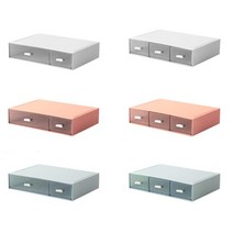 작업실 소품보관 사무용품 책상정리함 무인카페 행정실 데스크수납함 미니서랍함 병원, 1개, 화이트3칸