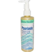 가정 건강 건선 약용 두피 앰프 바디 워시 - 2 살리실산 8 fl oz - 가려움증 완화 발적 amp 비듬 앰프의 자극 지루성 피부염 - non-gmo paraben-free 채