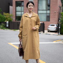 모슬린 여성 엄마옷 후드 박스핏 원피스 FOP208126 마담/미시옷/중년여성의류/빅사이즈/40대/50대/60대여성옷