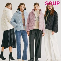 [런칭가109 000원]SOUP 숲 퀼팅 중경량 패딩 구스다운 1종