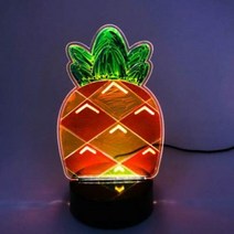 오렌지이몰 LED 아크릴 무드등-파인애플, 단품