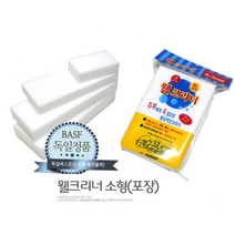 매직크리너 블럭 클리너 폼 다용도 청소 스펀지 주방 욕실 찌든때닦이 펜자국 유성매직 네임펜지우는법(소형) 레인보우마켓, 1개