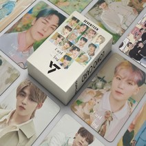 55 개/대 Kpop 17 얼굴 태양 달링 전원 사랑 Lomo 카드 새로운 앨범 ATTACCA 사진 인쇄 팬 선물, SEVENTEEN-4