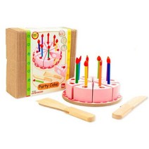 Imtoy 유아용 원목 생일케이크 나누기/ 유치원완구 선물 어린이집완구 아동