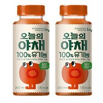 hy 오늘의야채 사과당근 유기농주스 200ml x 8개, 상세페이지 참조, 상세페이지 참조