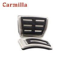 오르간페달 자동차 튜닝 페달 Carmilla스테인레스 스틸 아우디 A3 8V S3 RS3 스포트 백 카브리오 리무진 LHD 2012 자동 커버, AT Without Rest